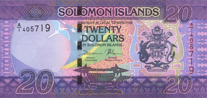 Solomon Islands - 20 Dollars - P-34 - 2017 dated Foreign Paper Money