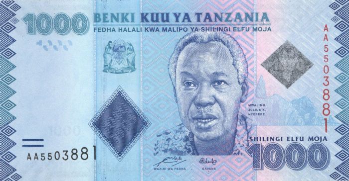 Tanzania - 100 Sholongi - P-41 - 2010 dated Foreign Paper Money