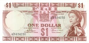 Fiji - One Dollar - P-71a - dated ND 1974 -  Foreign Paper Money