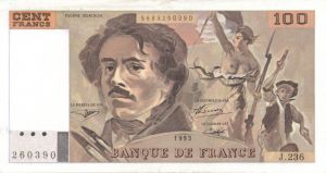 France - 100 Francs - P-154g - dated 1993 France Foreign Paper Money