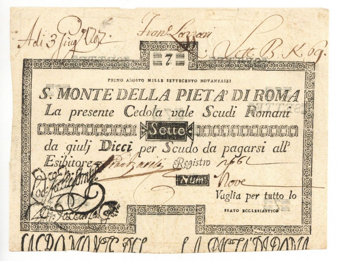 Italy - P-S305 - Foreign Paper Money