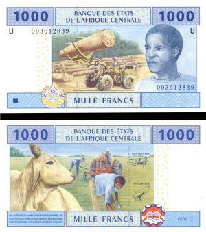 Central African States - Pick# 207Ua - 1000 Francs - Foreign Paper Money