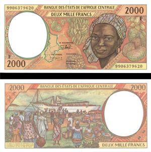 Central African States - 2000 Francs - P-303Ff - 1999 dated Foreign Paper Money