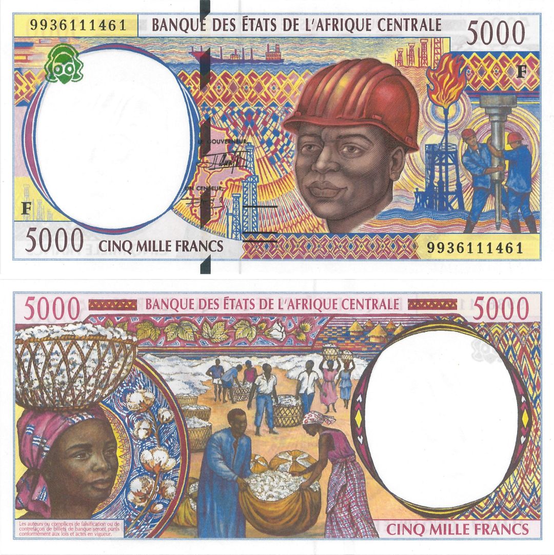 Central African States - P-304Fe - 5000 Francs - Foreign Paper Money