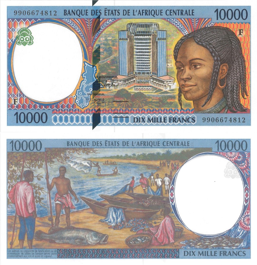 Central African States - P-305Fe - 10,000 Francs - Foreign Paper Money