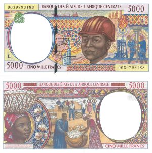 Central African States - P-404Lf - 5000 Francs - Foreign Paper Money