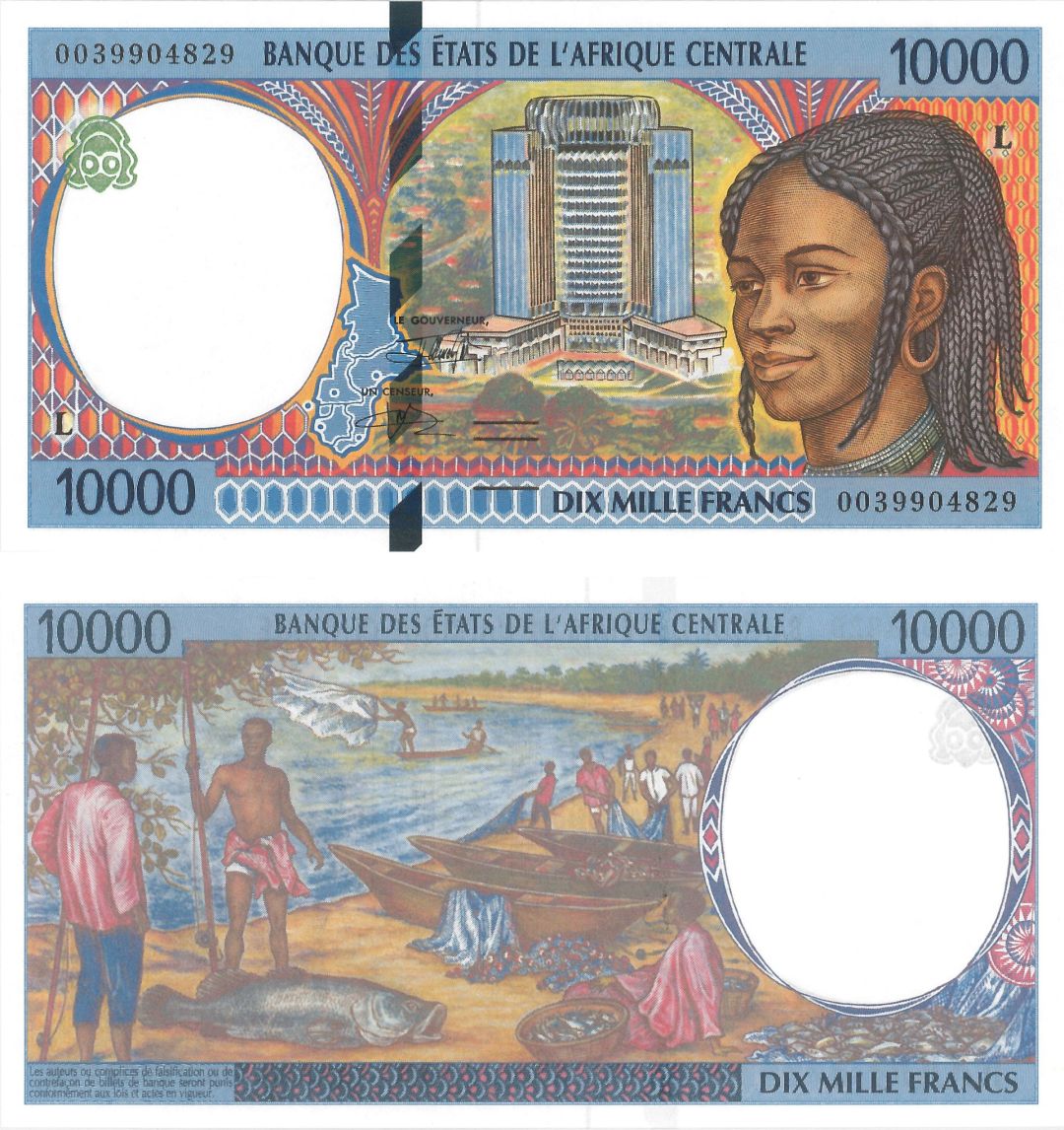 Central African States - P-405Lf - 10,000 Francs - Foreign Paper Money