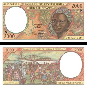 Central African States - 2000 Francs - P-503Ng - 2000 dated Foreign Paper Money