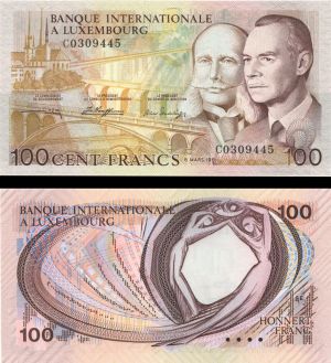 Luxembourg - Pick #14A - 100 Francs - Foreign Paper Money