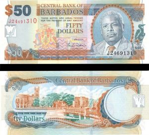 Barbados - 50 Dollars - P-70a - 1.5.2007 dated - Foreign Paper Money