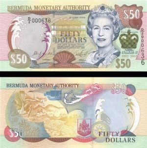 Bermuda - 50 Bermudian Dollars - P-56 - 2003 dated Foreign Paper Money - SOLD