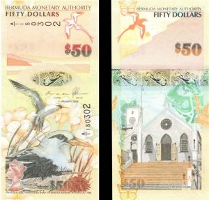 Bermuda - 50 Bermudian Dollars - P-61a - 2009 dated Foreign Paper Money