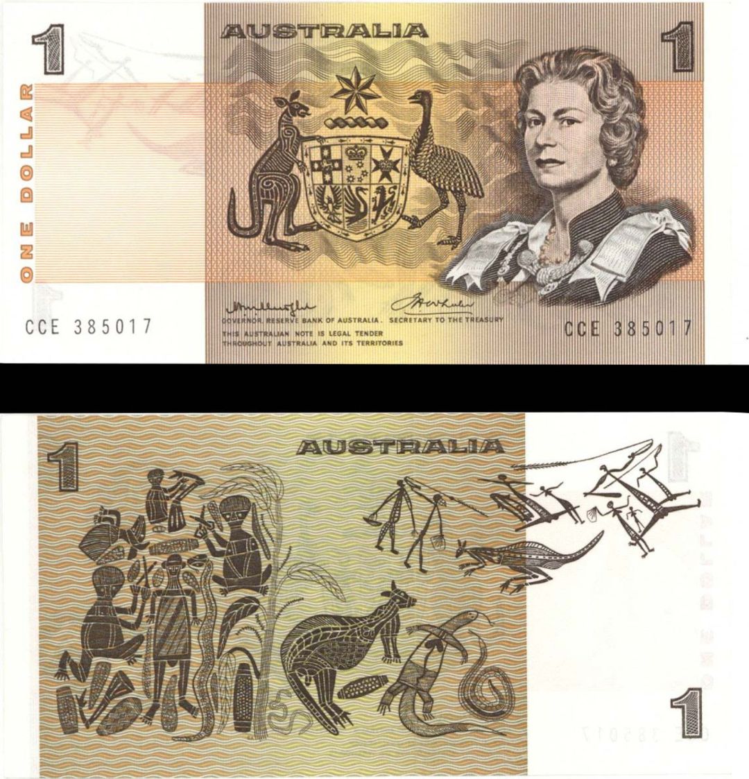 Australia - 1 Australian Dollar - P-42b1 - (1976) dated Foreign Paper Money