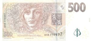 Czech Republic - 500 Korun - P-24 - 2009 dated Foreign Paper Money