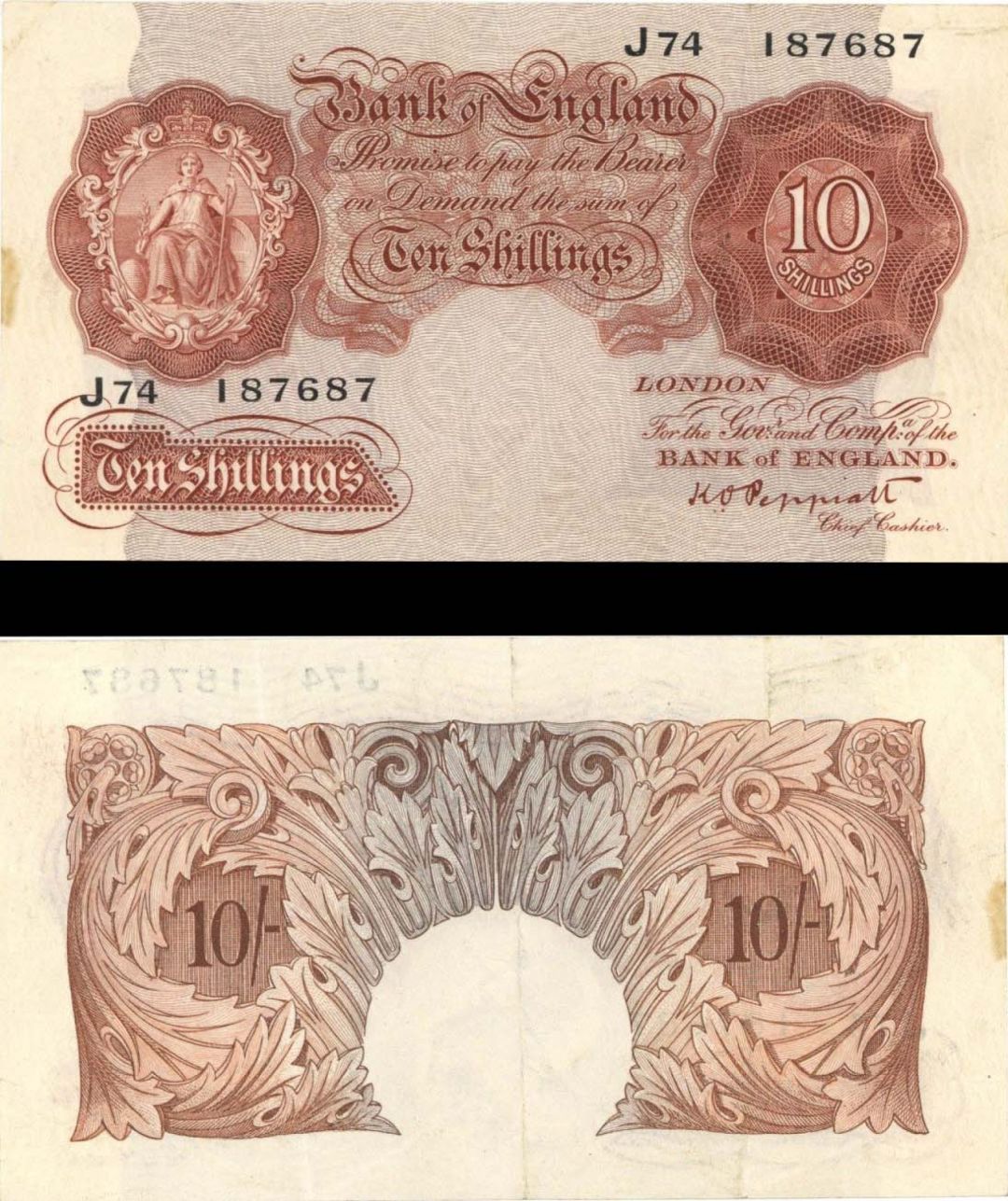 Great Britain - 10 Shillings - P-363c - Foreign Paper Money