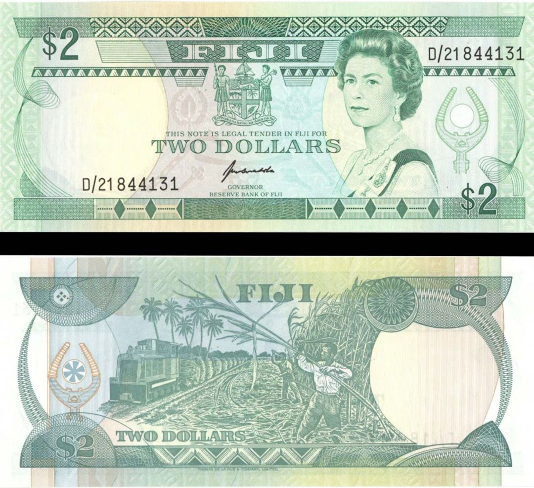 Fiji - 2 Dollars - P-90a - (1995) dated Foreign Paper Money