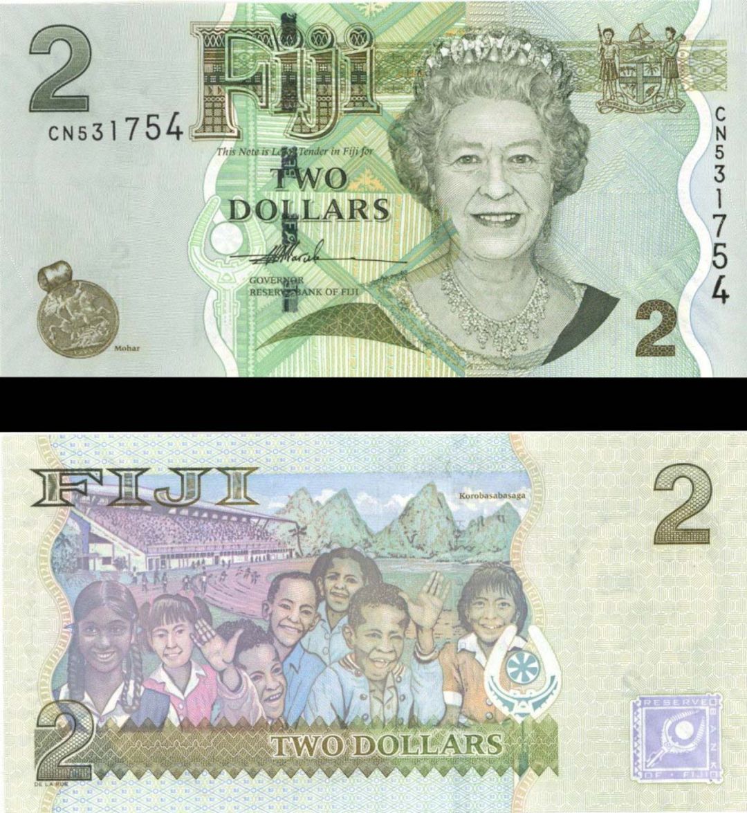 Fiji - 2 Dollars - P-109a - 2007 dated Foreign Paper Money