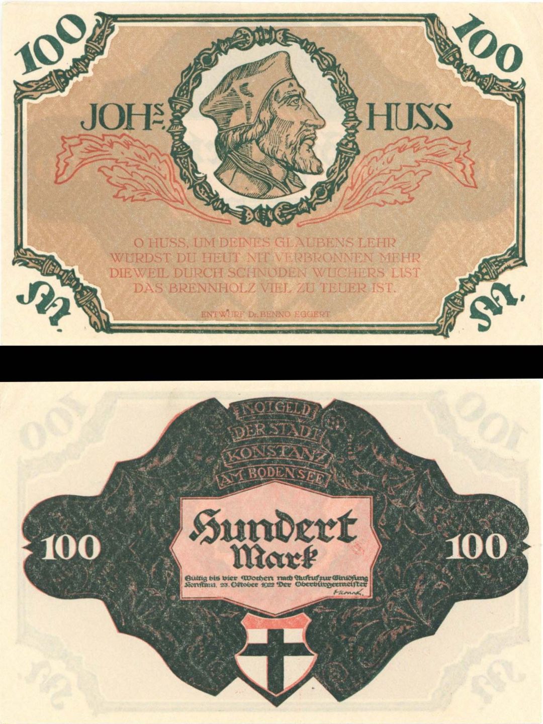 Germany - 100 Mark Notgeld - 1922 dated Foreign Paper Money