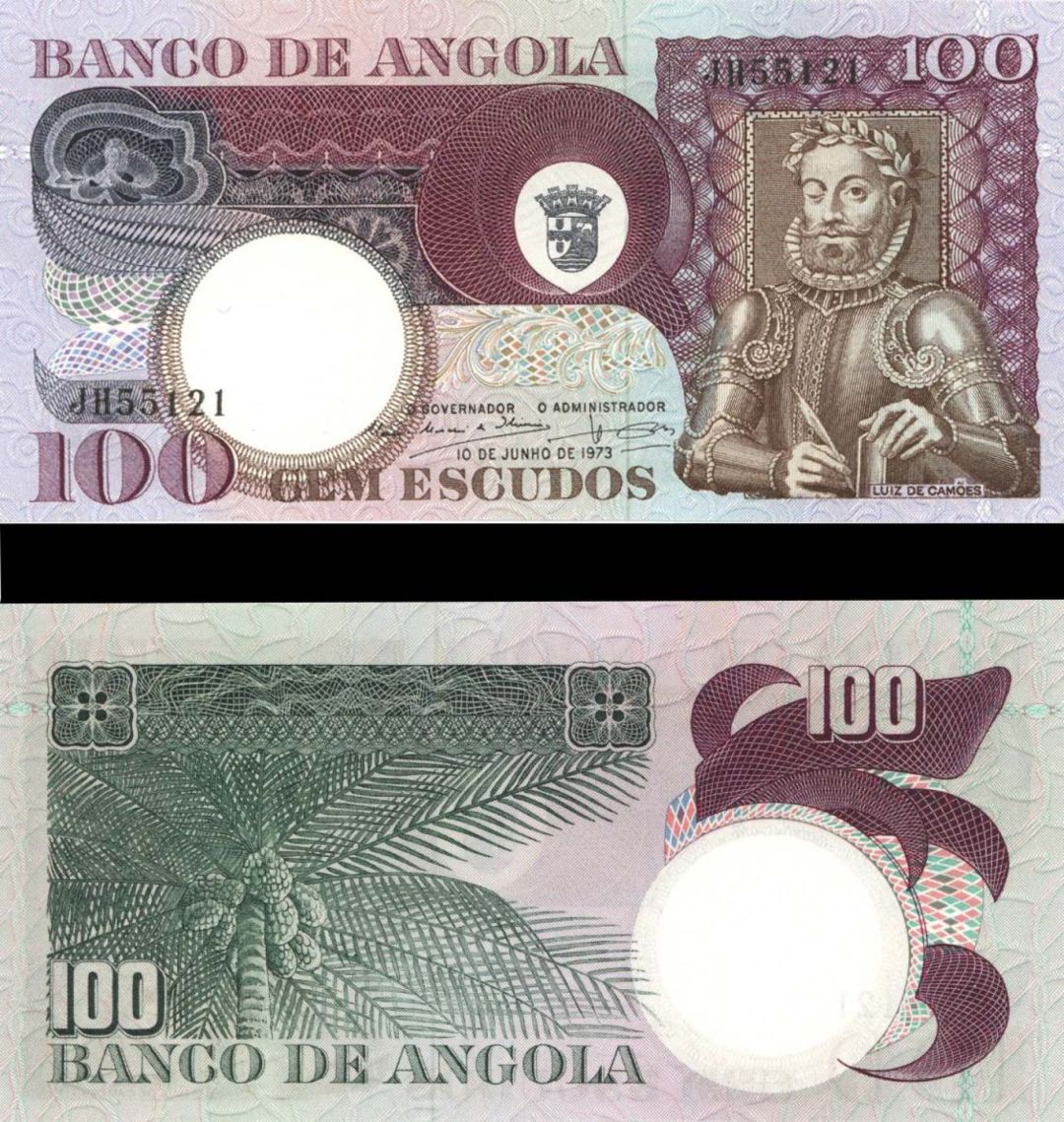 Angola - 100 Escudos - P-106 - 1973 dated Foreign Paper Money