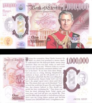 England - 1 Million - Not Legal Tender - Bank of Eternity - Foreign Paper Money