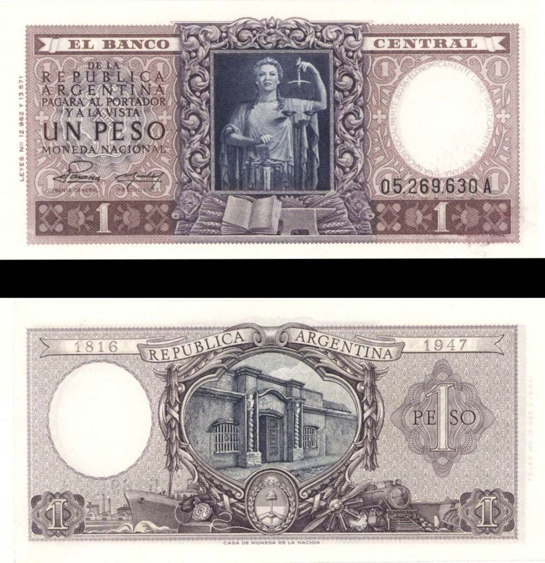 Argentina - 1 Peso - P-260b -  Foreign Paper Money