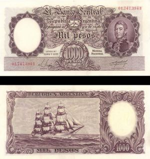 Argentina - 1,000 Pesos - P-273 -  Foreign Paper Money