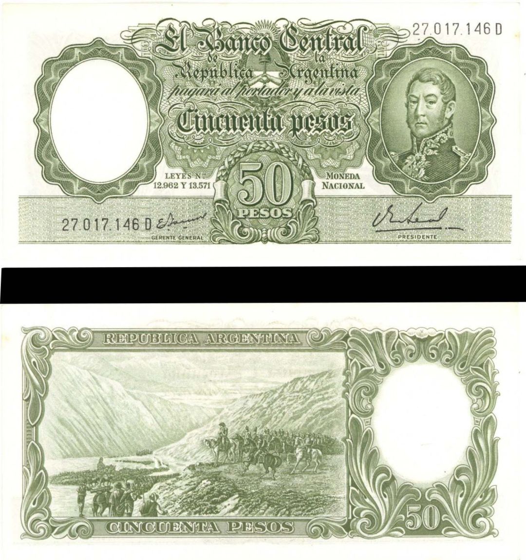 Argentina - 50 Pesos - P-276 -  Foreign Paper Money