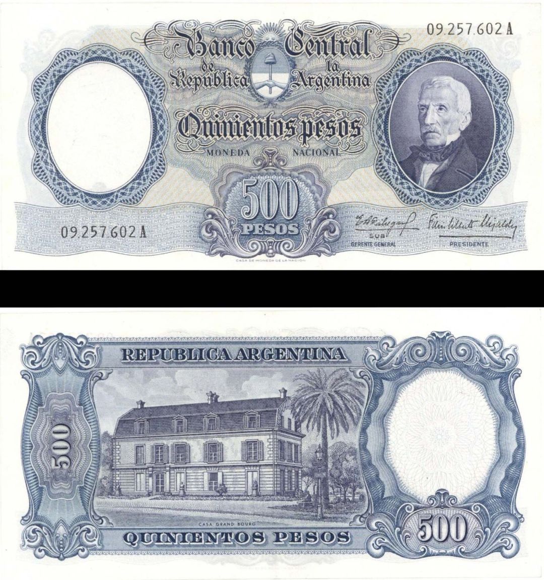 Argentina - 500 Pesos - P-278a -  Foreign Paper Money