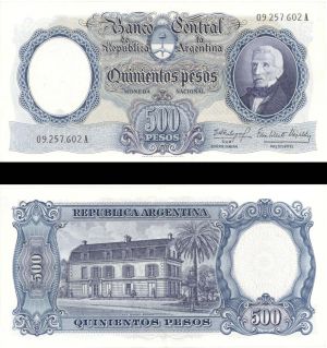 Argentina - 500 Pesos - P-278a -  Foreign Paper Money