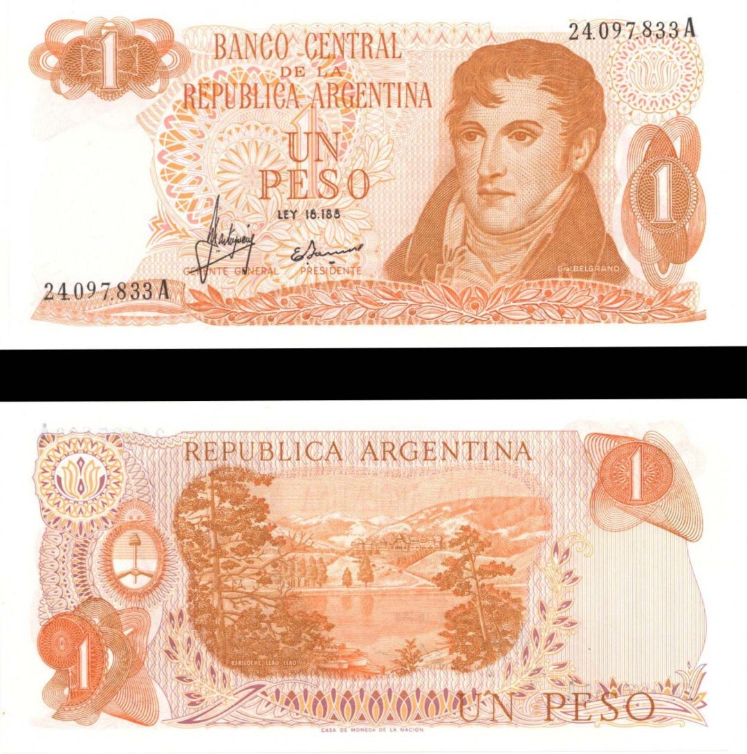 Argentina - 1 Peso - P-287 -  Foreign Paper Money