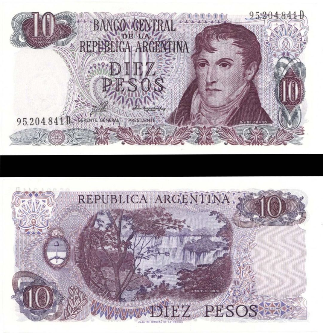 Argentina - 10 Pesos - P-289 -  Foreign Paper Money