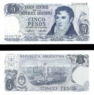 Argentina - 5 Pesos - P-294 -  Foreign Paper Money