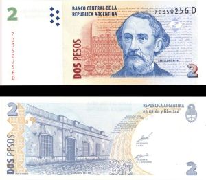 Argentina - 2 Pesos - P-352 -  Foreign Paper Money