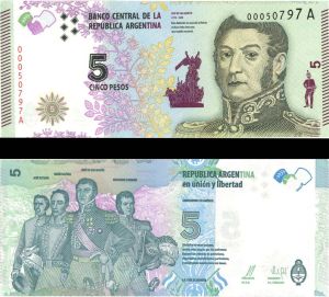 Argentina - 5 Pesos - P-353 -  Foreign Paper Money