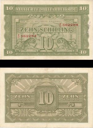 Austria - 10 Schilling - P-106 - 1944 dated Foreign Paper Money