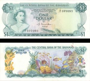 Bahamas - 1 Dollar - P-35a - 1974 dated Foreign Paper Money