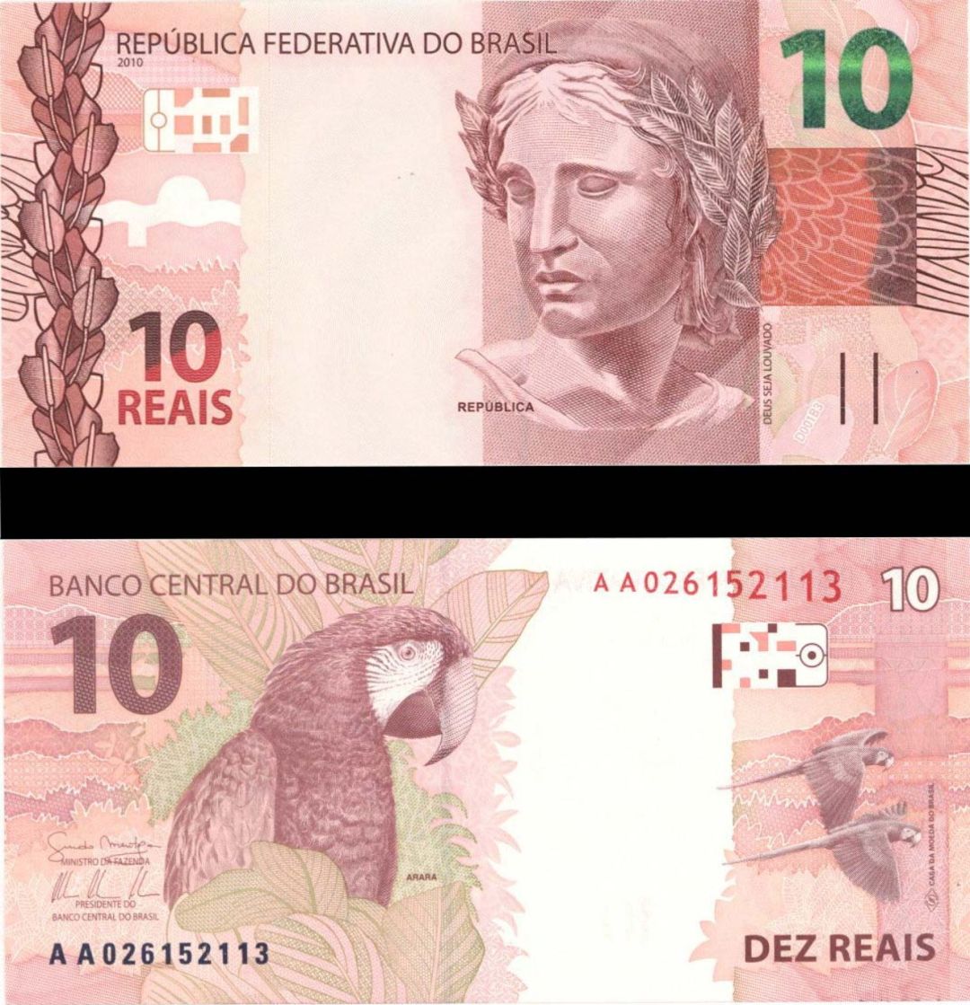 Brazil - 10 Reais - P-New - 2010 dated Foreign Paper Money