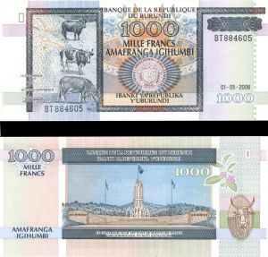 Burundi - 1,000 Francs - P-39d -  2006 dated Foreign Paper Money