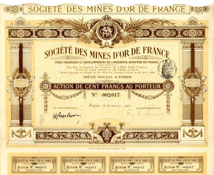 Societe Des Mines D'Or De France