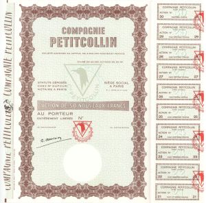 Compagnie Petitcollin -   Foreign Stock Certificate
