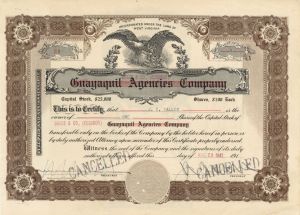 Guayaquil Agencies Co. - 1941 dated Foreign Stocks