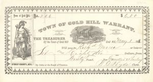 Town of Gold Hill Warrant -  $6.80 Bond