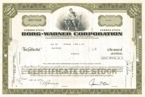 Borg-Warner Corp. - Stock Certificate