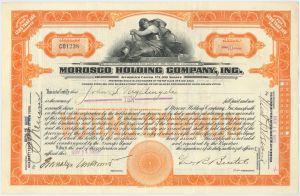 Morosco Holding Company, Inc. - Stock Certificate