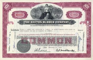 Dayton Rubber Co. - Stock Certificate