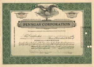 Penngas Corporation - Stock Certificate