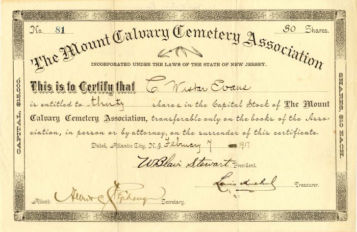 Mount Calvary Cemetary Association