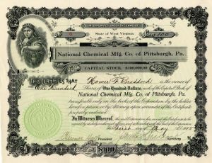 National Chemical Mfg. Co. of Pittsburgh, Pa.