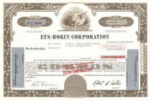 ETS-Hokin Corp. - Stock Certificate