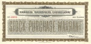 Cities Service Co. - Stock Certificate